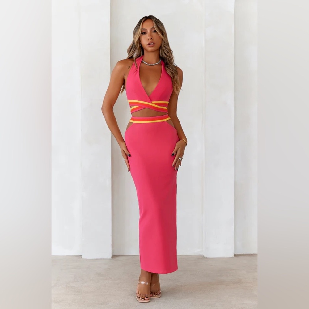 HELLO MOLLY Miami Sunset Strip Maxi Skirt and Crop Top - brand new!!!